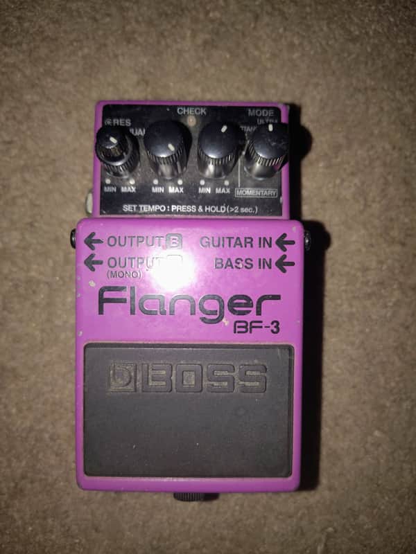 Boss BF-3 Flanger (Dark Gray Label) 2002 - Present - Purple image 1
