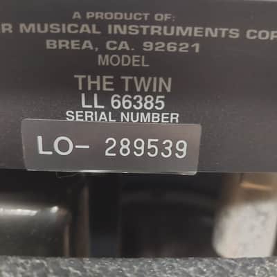 1990 Fender The Twin Red Knob LL66385 100-Watt, 2x12" Guitar Combo Amplifier SN# LO-289539 "Made In USA" image 18