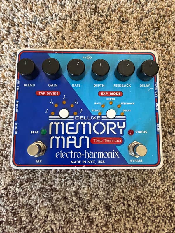 Electro-Harmonix Deluxe Memory Man Tap Tempo with Panasonic | Reverb