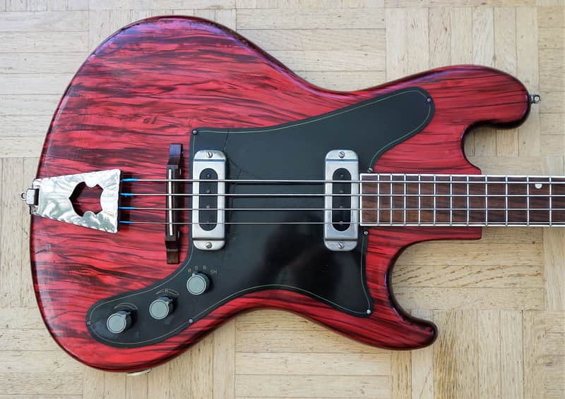 Taco Migma-style bass guitar ~1965 East Germany communist bloc vintage image 1