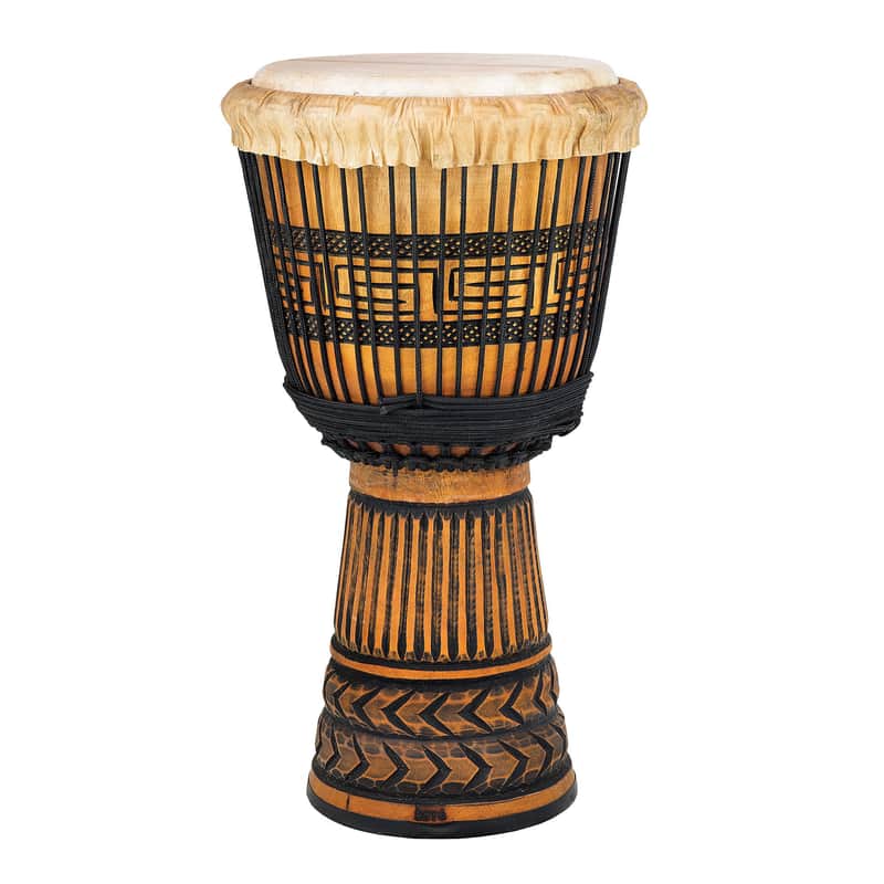 Terré Black Deepcarved Djembe 65 cm Mahogany image 1