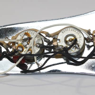 Vintage Fender Jazz Bass Control Plate and Wiring Harness image 2