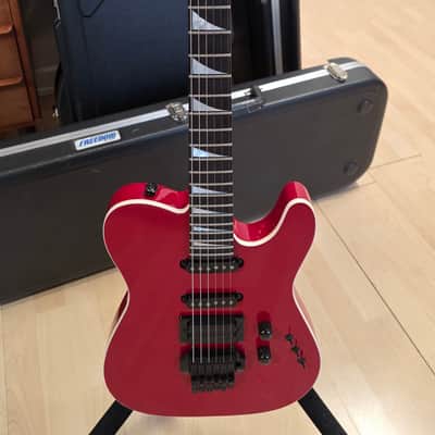 Jackson Custom Shop Telecaster 1987 Ferrari Red HSS Made in USA Vintage American San Dimas pre-Fender 80s Guitar KAHLER KILLER Floyd Rose image 9