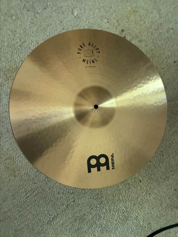 Meinl 20" Pure Alloy Thin Ride Cymbal 2017 - Present - Traditional image 1