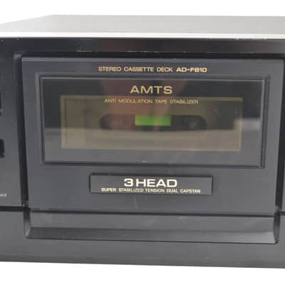 Aiwa AD-F810 Stereo Cassette Deck HX Pro 3 Head AMTS Tape Player image 6