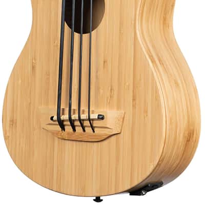 Kala UBASS-BMB-FS Bamboo Fretted Acoustic-Electric U-Bass image 3