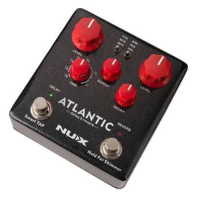 NUX NDR-5 Atlantic Multi Delay & Reverb Guitar Effects Pedal + Two (2) 15' Free Guitar Cables! - Authorized Dealer image 3