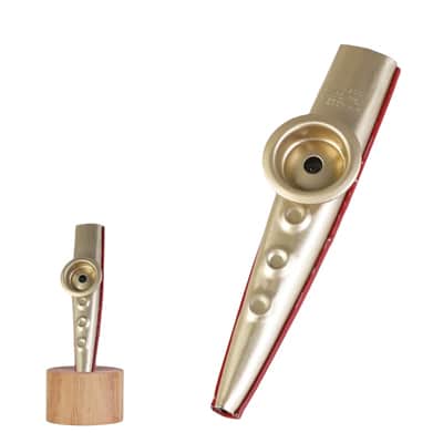 Kizai Premium Metal Red Kazoo (with Free Stand)