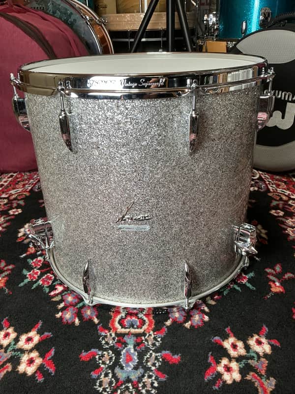 Sonor Vintage Series 18”x16” Floor Tom - Silver Glitter image 1