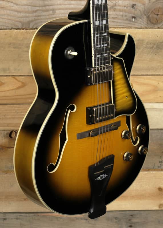Ibanez George Benson LGB300 Hollowbody Guitar Vintage Yellow Sunburst w/  Case image 1