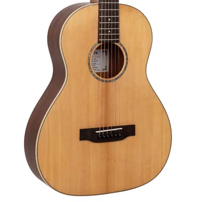Gold Tone GT-Parlor-NA All Solid Wood Solid Sitka Spruce Top Mahogany Neck 6-String Acoustic-Electric Guitar w/Gig Bag image 1