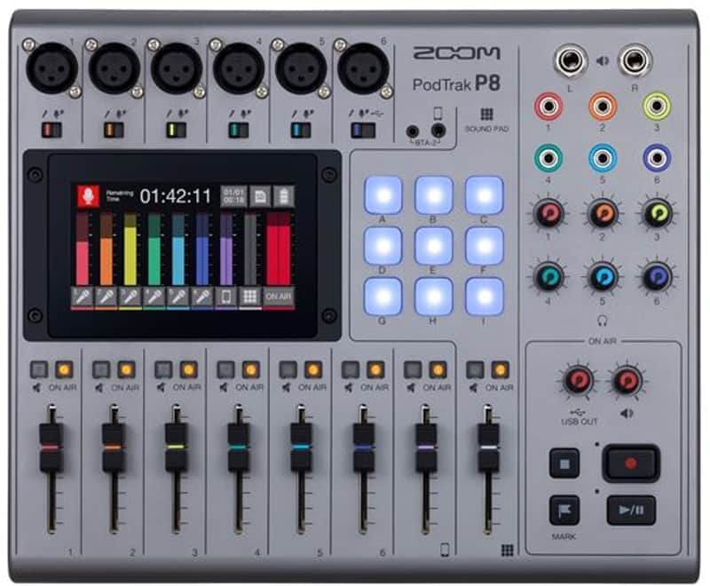 Zoom PodTrak P8 Multitrack Recording Mixer