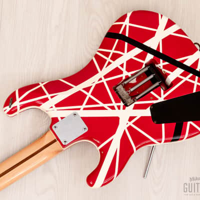 1990s ESP EVH Frankenstrat 5150 VH-250 Striped w/ Floyd Rose, Japan image 14