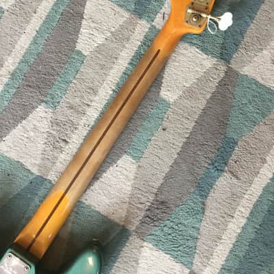 Fender  Custom Shop Relic Precision bass P-Bass 2017 Sherwood Green Metallic image 6