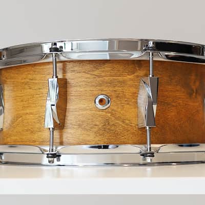 Canopus Maize Yellow Birch 5.5" x 14" Snare Drum w/ VIDEO! YBR-1455 image 5