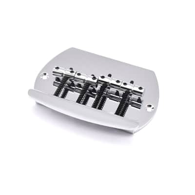 KD By AxLabs Stingray-Style 4-String Bass Bridge - Chrome image 1