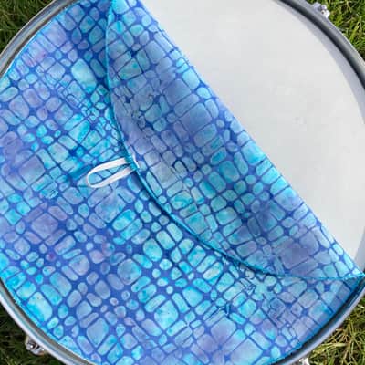 14" single layer Drum Bunny cloth drum cover - dampener - partial mute - compare to Drum Tortillas - Quesadilla - Big Fat Snare image 2