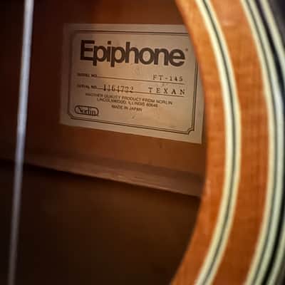 MIJ Epiphone FT-145 Texan 1970’s - Natural image 4