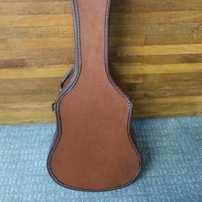 Vintage 1960s Harmony Kay Silvertone Gibson Chipboard Maroon Acoustic Guitar Case Clean Fits 37 x 14 x 4 Fits Parlor & Stella Models image 7