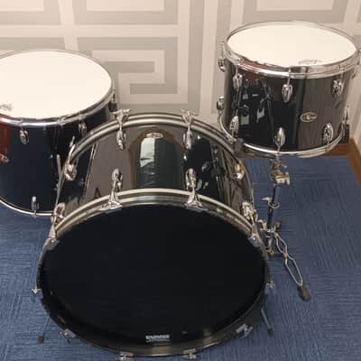 Slingerland 1970s Shell Pack in Black- 14,18,24″ – Players Kit image 3