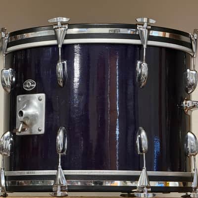 1960's Slingerland 20" Blue Sparkle Bass Drum 14x20 image 3