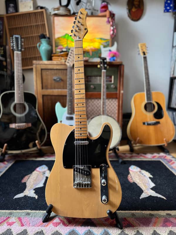 Lotus Telecaster Copy 1980s - Transparent Butterscotch image 1