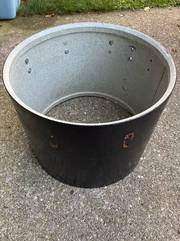 Ludwig 12x15 Marching Drum Shell 196? - Black image 1
