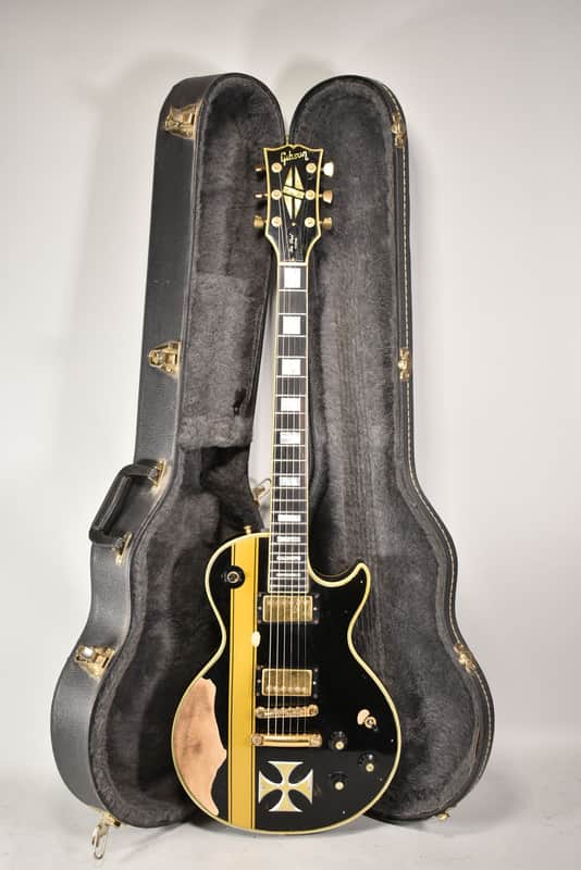 1973 Gibson Les Paul Custom James Hetfield Iron Cross Vintage Electric Guitar w/HSC image 1