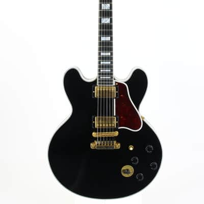 2011 Gibson Custom BB King Lucille Black | Ornate Crown Headstock Inlay ES 355 Dual Input Jacks image 5
