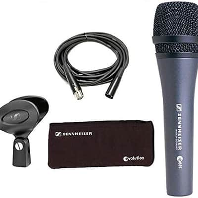 Sennheiser e835 Handheld Dynamic Cardioid Microphone Bundle+Cable+Clip+Bag