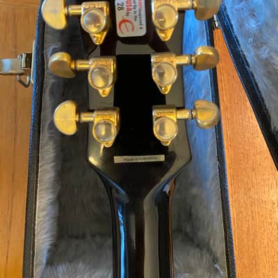 Jumbo Epiphone By Gibson EJ-200CE 1990s -2000s - Black image 9