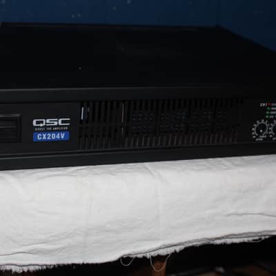 QSC CX204V Four Channel 300 W Per Channel Direct 70 V Power Amp (2 Available) image 3