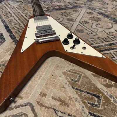 Gibson Rare Vintage 1974 Flying V Stop Bar Tailpiece Triangle Knob Layout 1970's image 6