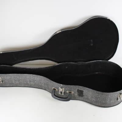 Vintage 1960s Parlor Guitar Case Silver and Black for Gibson LG/B-25 Martin 00-18 image 7