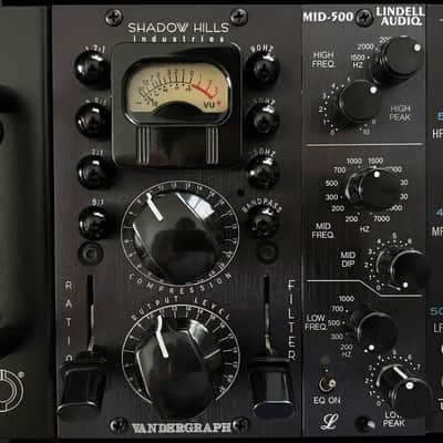 Shadow Hills Dual Vandergraph 500 Series Stereo Compressor Module 2010s - Black image 2