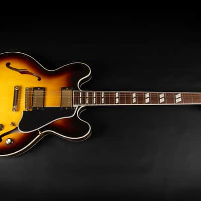 2009 Gibson Memphis ES-345 Stereo Reissue - Vintage Sunburst | USA Semi-Hollow Classic '57 Humbuckers Varitone Switch | OHSC image 3