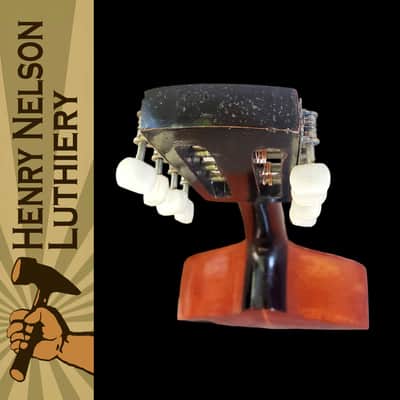 Spanish Style Mandolin Hand Built Small Shop, Flat Top, All Solid Woods, Luthier Restored, Video image 11