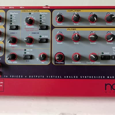 Nord Rack 2 16-Voice Rackmount Virtual Analog Synthesizer - Red image 3