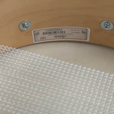Ludwig 110th anniversary snare drum usa 5.5 by 14 2019 - Natural AGED EXOTIC AVODIRE image 10