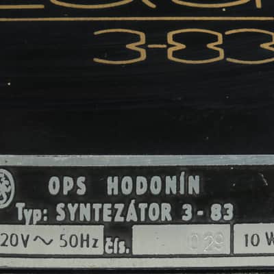 OPS Hodonín Syntezátor 3-83 Unisono super rare synth + schematics (partially working) image 10