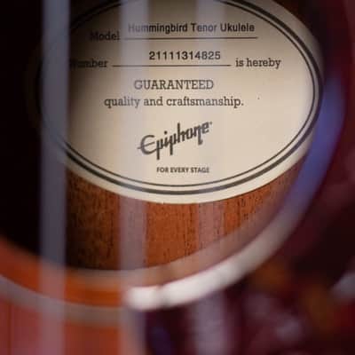 Epiphone Hummingbird Studio Tenor Ukulele image 11