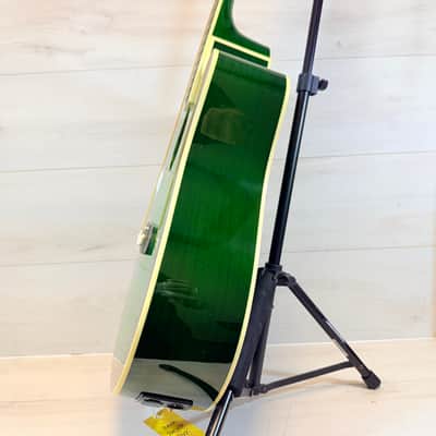 Oscar Schmidt OD312CE 12-String Cutaway Acoustic-Electric Guitar Green Burst w/ Hard Case 2019 image 8