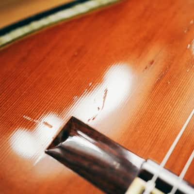 1970s Ryoji Matsuoka M40 – Handcrafted in Japan| Solid Top | Low Action | Hard Case  | Vintage Classical Tone image 9