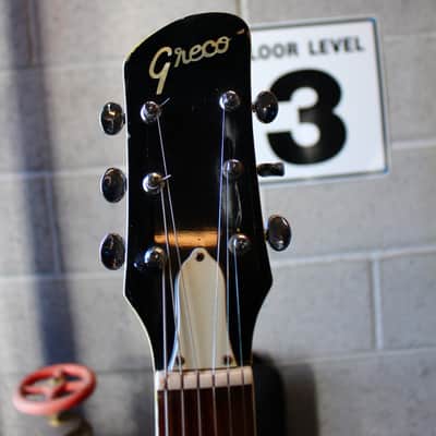 Greco Semi Hollow Body Guitar Black image 19