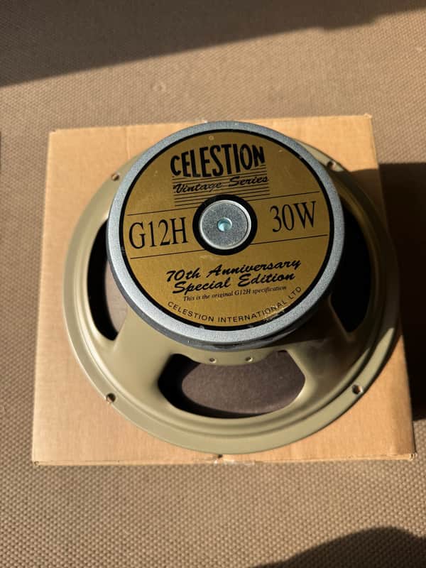 Celestion G12H 70th Anniversary Special Edition 12" 30-Watt 16ohm Guitar Amp Speaker 2020s - Gold image 1