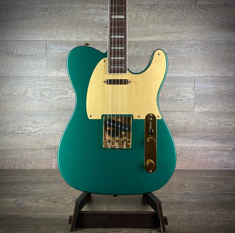 Squier 40th Anniversary Telecaster Gold Edition - Sherwood Green Metallic - USED image 1