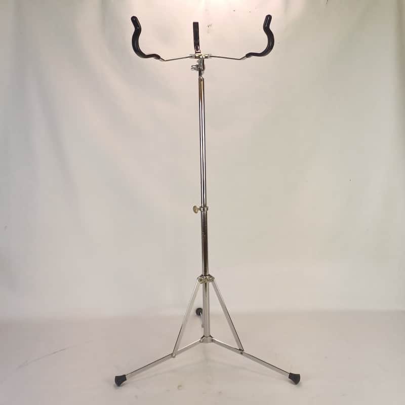 WFL Ludwig Atlas Snare Drum Stand Flat-Base Tripod Single-Braced Chicago Vintage image 1