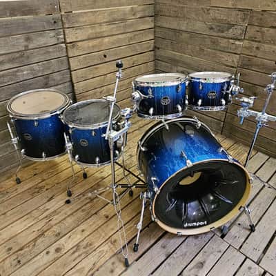 Drum Kit Acoustic Mapex Armory Shell Pack, Photon Blue USED! RKBBA010826 image 3