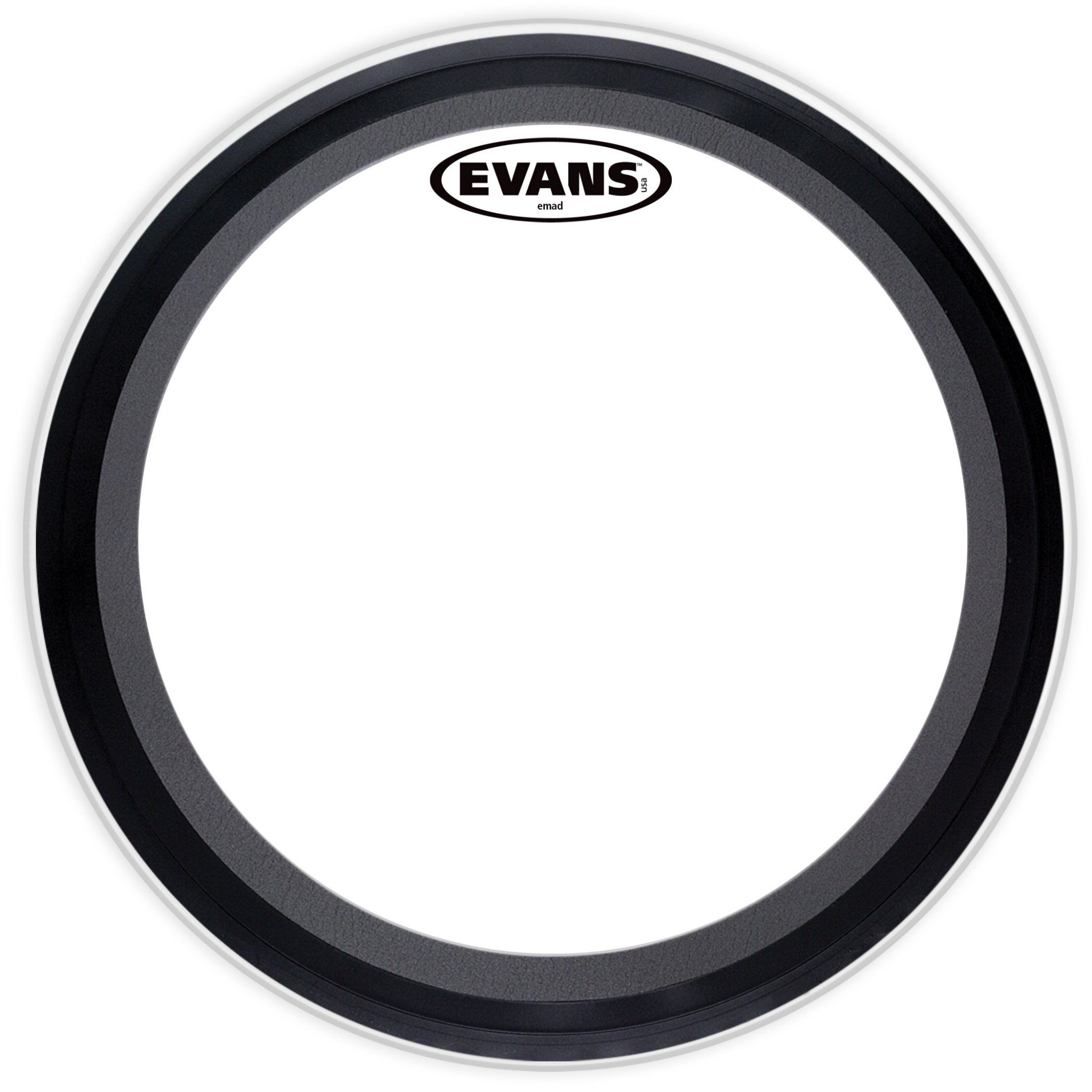 Evans 24" EMAD Batter Bass Drum Head Coated Kick Muffler Ring USA BD24EMADCW* — main photograph