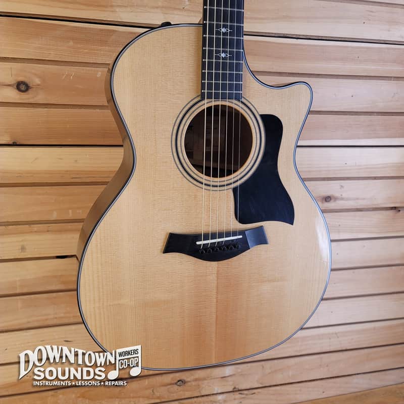 2021 Taylor 314ce Grand Auditorium Acoustic / Electric Guitar with Taylor Hard Case - Natural, 4lbs 11oz image 1
